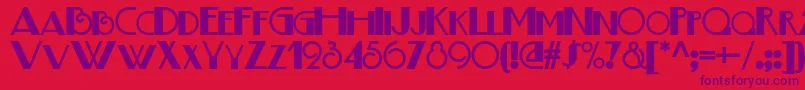 Boogienightsnf Font – Purple Fonts on Red Background