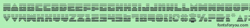 LoboTommyGradient Font – Black Fonts on Green Background