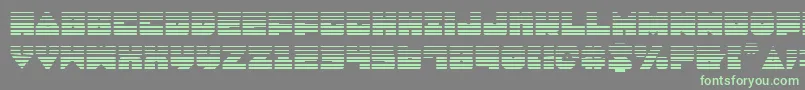 Fonte LoboTommyGradient – fontes verdes em um fundo cinza