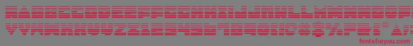 フォントLoboTommyGradient – 赤い文字の灰色の背景