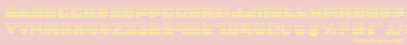 LoboTommyGradient Font – Yellow Fonts on Pink Background