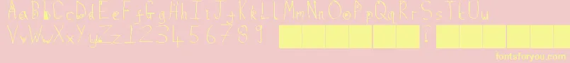 FugaciousElixir Font – Yellow Fonts on Pink Background