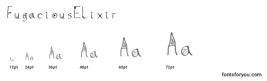 FugaciousElixir Font Sizes