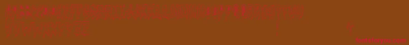 GoodnightFreak Font – Red Fonts on Brown Background