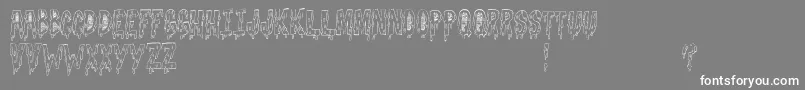 GoodnightFreak-fontti – valkoiset fontit harmaalla taustalla