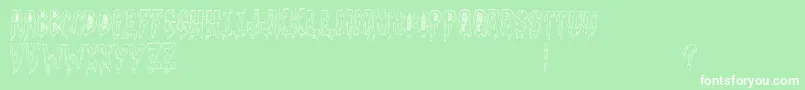 GoodnightFreak Font – White Fonts on Green Background