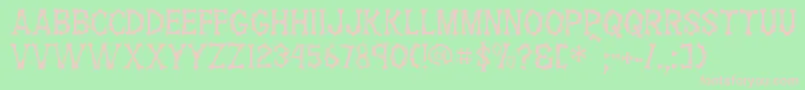 GeThemBones Font – Pink Fonts on Green Background