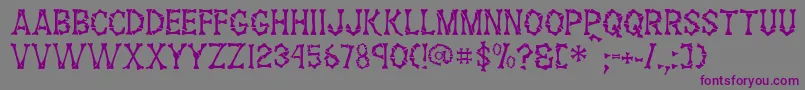 GeThemBones Font – Purple Fonts on Gray Background