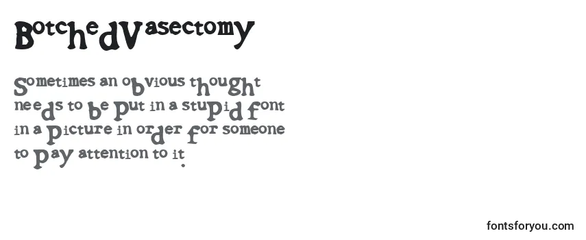 BotchedVasectomy Font