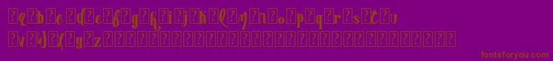 AdvertisingmasterDemo Font – Brown Fonts on Purple Background