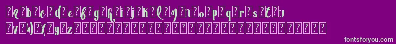 AdvertisingmasterDemo Font – Green Fonts on Purple Background