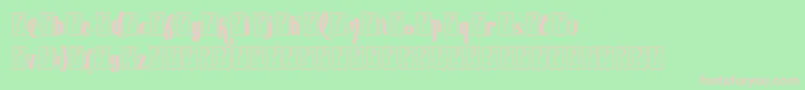 AdvertisingmasterDemo Font – Pink Fonts on Green Background