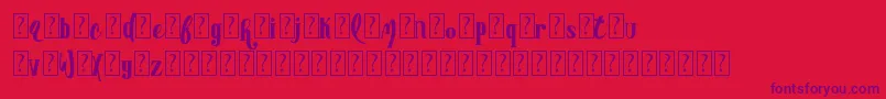 AdvertisingmasterDemo Font – Purple Fonts on Red Background