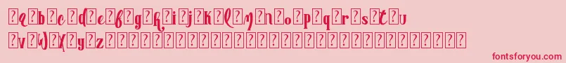 AdvertisingmasterDemo Font – Red Fonts on Pink Background