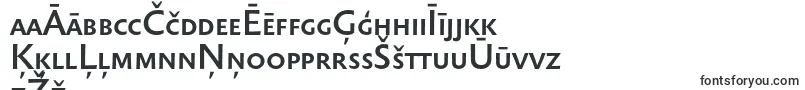 Sebastianmediumsc-Schriftart – lettische Schriften