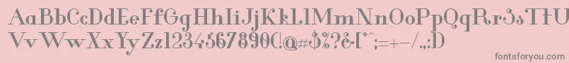 GlamorBold Font – Gray Fonts on Pink Background