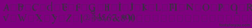 フォントConfuse – 紫の背景に黒い文字