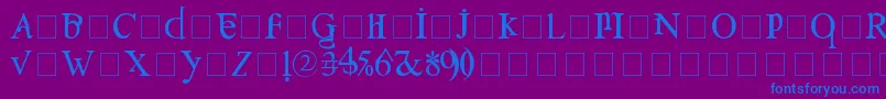 Confuse Font – Blue Fonts on Purple Background