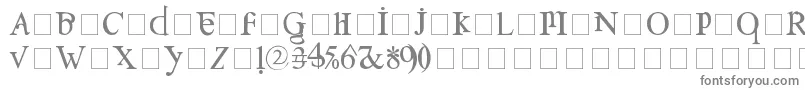 フォントConfuse – 白い背景に灰色の文字