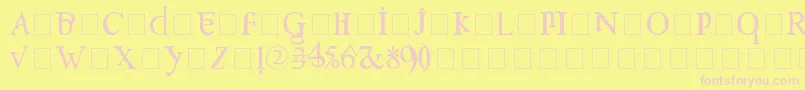 Confuse Font – Pink Fonts on Yellow Background