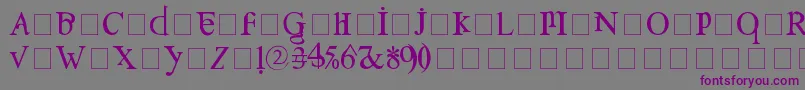 Confuse Font – Purple Fonts on Gray Background