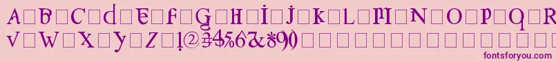 Confuse Font – Purple Fonts on Pink Background