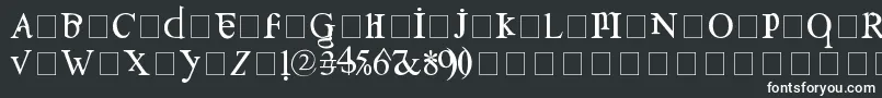 フォントConfuse – 黒い背景に白い文字