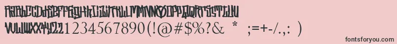 StreetVendettaDemo Font – Black Fonts on Pink Background