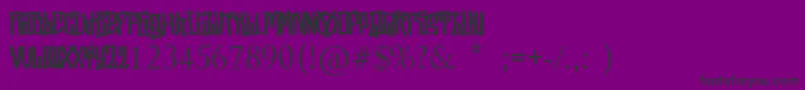 StreetVendettaDemo Font – Black Fonts on Purple Background