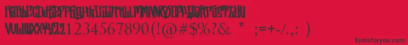 StreetVendettaDemo Font – Black Fonts on Red Background