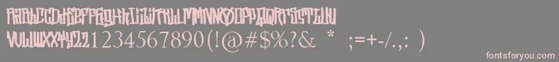 StreetVendettaDemo Font – Pink Fonts on Gray Background