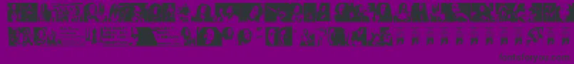 BobNeverDies Font – Black Fonts on Purple Background