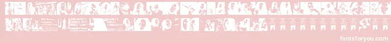 More about BobNeverDies Font BobNeverDies Font – White Fonts on Pink Background