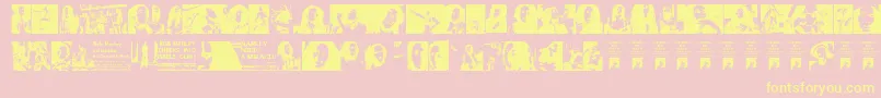 BobNeverDies Font – Yellow Fonts on Pink Background