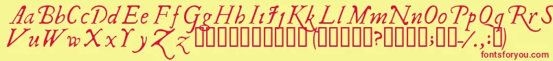 Ilshakefest Font – Red Fonts on Yellow Background