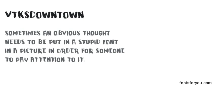 VtksDowntown Font