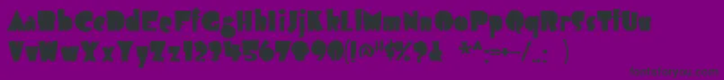 fuente Airmole ffy – Fuentes Negras Sobre Fondo Morado