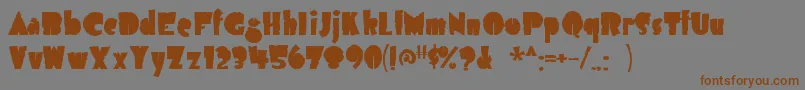 Шрифт Airmole ffy – коричневые шрифты на сером фоне