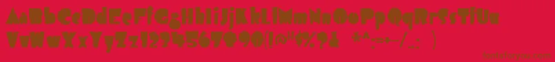 Airmole ffy Font – Brown Fonts on Red Background
