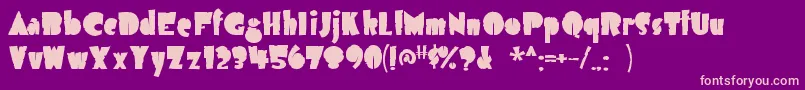 Airmole ffy Font – Pink Fonts on Purple Background