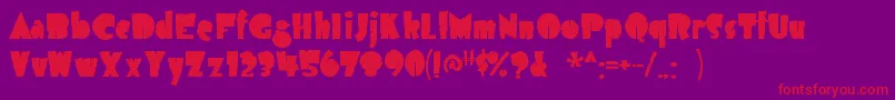 Airmole ffy Font – Red Fonts on Purple Background