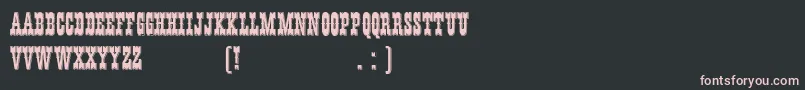 fuente HffYoungWanna – Fuentes Rosadas Sobre Fondo Negro