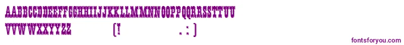 HffYoungWanna-fontti – violetit fontit valkoisella taustalla