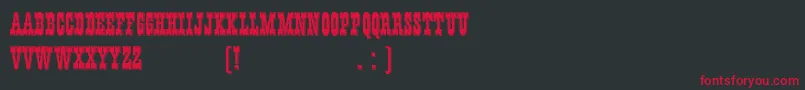 HffYoungWanna Font – Red Fonts on Black Background