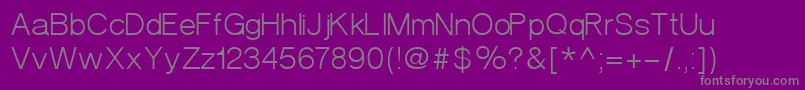 VeronaNormal Font – Gray Fonts on Purple Background