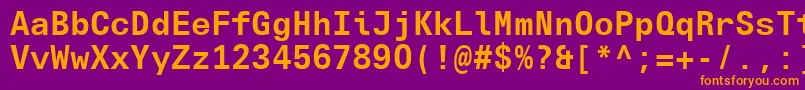 Подробнее о шрифте UniversNextTypewriterProBold Шрифт UniversNextTypewriterProBold – оранжевые шрифты на фиолетовом фоне