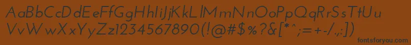 JosefinsansSemibolditalic Font – Black Fonts on Brown Background