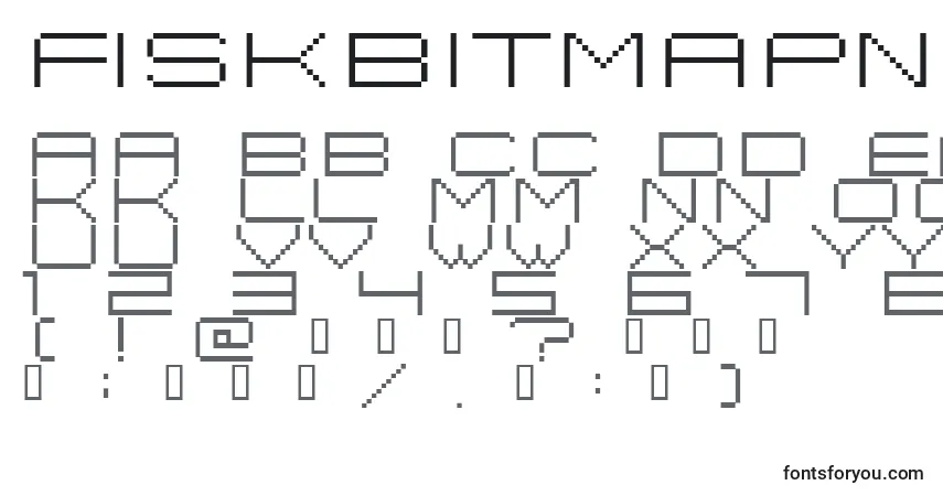 Schriftart FiskBitmapNr2 – Alphabet, Zahlen, spezielle Symbole
