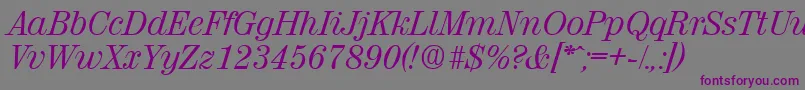 ValenciaRegularita Font – Purple Fonts on Gray Background