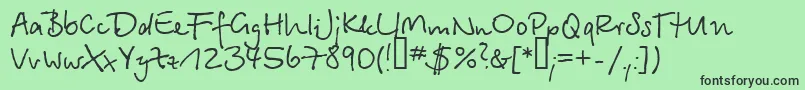 Serikbay.Kz-Schriftart – Schwarze Schriften auf grünem Hintergrund
